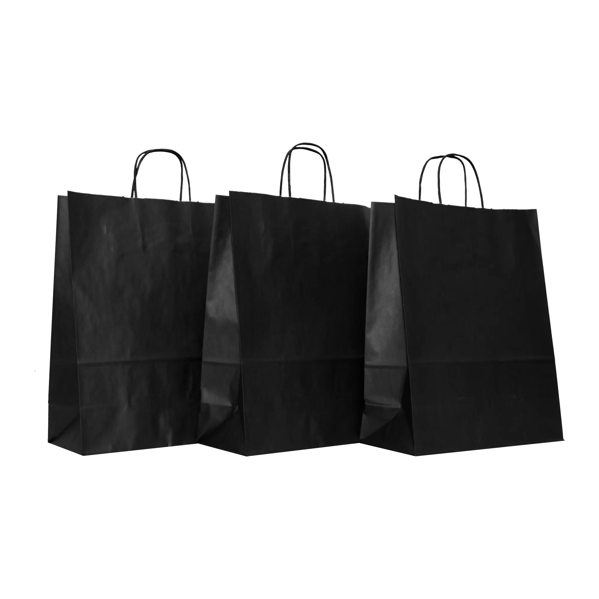 Großhandel Hochwertige Hot Selling Anpassen Farbe Shopping Papiertüten Anpassbare flache Einkaufstaschen für Lebensmittel einkaufen