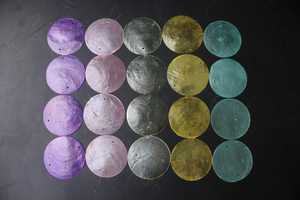 Conchiglie Capiz grezze indonesiane colori personalizzati, modelli personalizzati Capiz Shell Crafts - Product Image 2