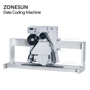 ZONESUN Halbautomati scher intelligenter Datums codierer Chargen produktions nummer Druck datum Codier maschine für Etikett ier maschine - Product Image 5