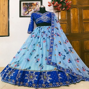 <strong>DESIGNER</strong> GEORGETTE LEHENGA - Product Image 5