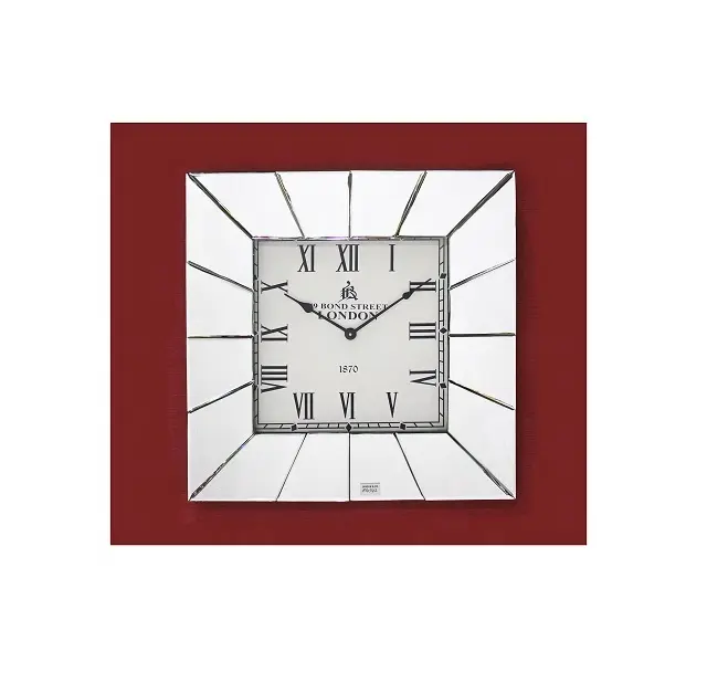 Fantasia moderna orologio da parete rotondo a forma di specchio industriale movimento silenzioso orologio da parete per la casa elegante ultimo numero romano