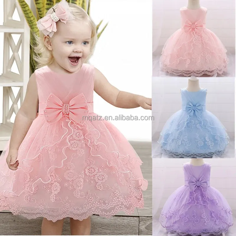 नई फैशन शादी की पार्टी राजकुमारी बच्चा बेबी लड़कियों के कपड़े बच्चों बेबी लड़की कपड़े L1869XZ