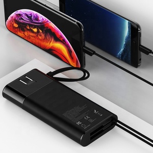 UUTEK PB165 2023 New Product Power Bank 20000mah Fast Charging Powerbank with PD 18W Power Banks Built-in 2 Charging Cables - Product Image 2