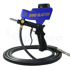 Portable Gravity Siphon Feed Sandblasting Gun Pneumatic <strong>Small</strong> Sand <strong>Blasting</strong> Machine Compressor Tool