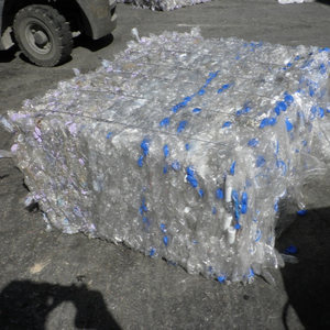 100% クリアリサイクルPETスクラップ/フレークホットウォッシュドホワイトプラスチック成形用途LDPEPP HDPE PVC PUを含む繊維 - Product Image 5