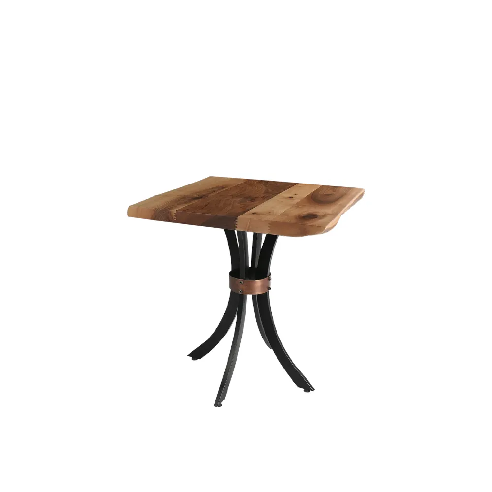 Bester Preis Industrielle Möbel im modernen Stil Massive schwarze Walnuss platte Holztisch Live Edge Platte Tischplatte für Esszimmer