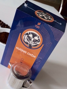 Honeeコーヒーブランドベトナムの本物のイタチコーヒー2020をヒントにした伝統的なストロンググラウンドコーヒー200g