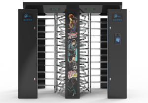 Sistema di controllo pedonale del cancello girevole di altezza completa della palestra per l'accesso allo stadio con il lettore di schede sicuro del fronte - Product Image 2