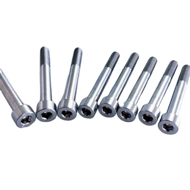 Hex head titanium bolts and nuts M14 DIN912 Grade2 titanium screws best price