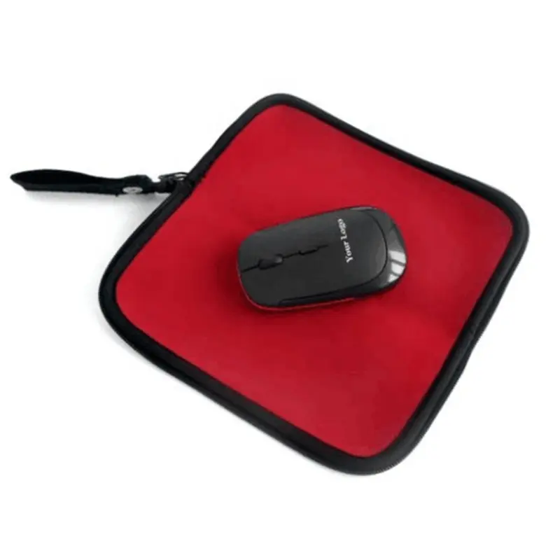 Mouse pad personalizado de neoprene, atacado da fábrica, presente promocional, bolsa de mouse, laptop, escritório