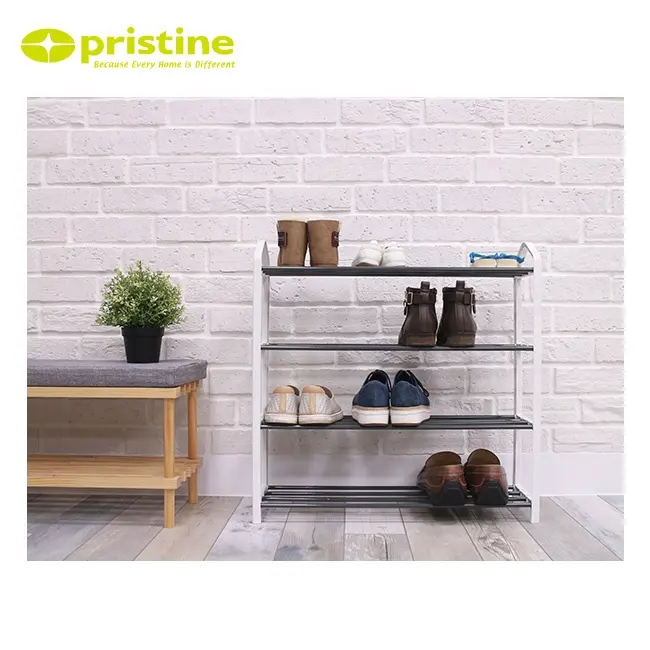 Pronto per la spedizione di plastica 4-tier scarpiera | Taiwan | display | Moderno | home storage | Metallo