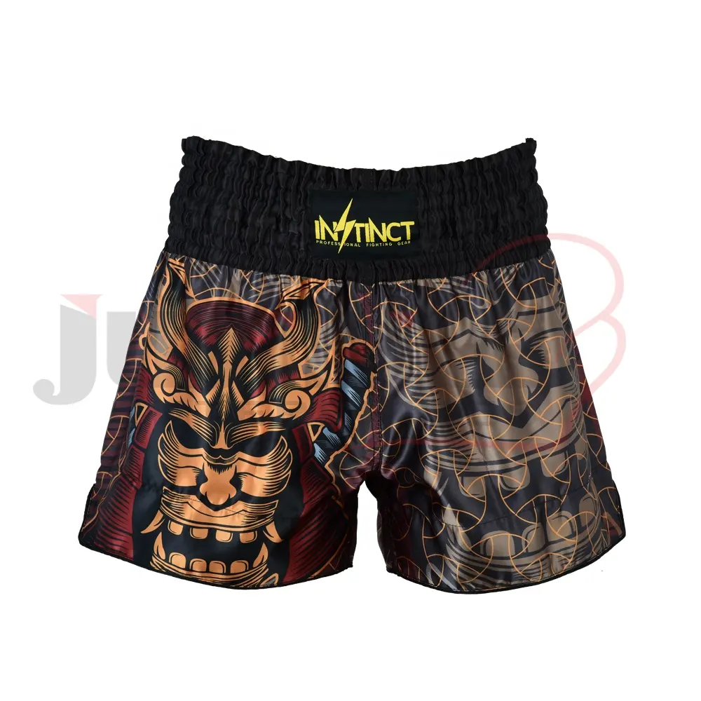 Mais recente Estilo Cintura Elástica Compressão Muay Thai Shorts Kick Martial Arts Training Clothing Muay Thai Shorts no Paquistão