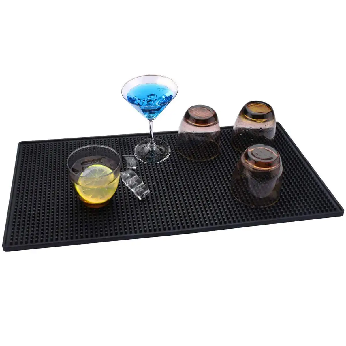 Tapis de cuisine de 8 pouces, accessoires de cuisine, en caoutchouc antidérapant TPR PVC, tapis de Service sur mesure, vente en gros