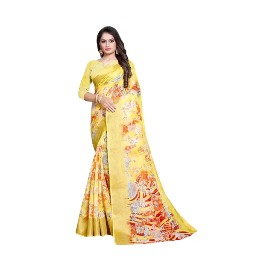 100% cotone Fantasia Indiano Saree