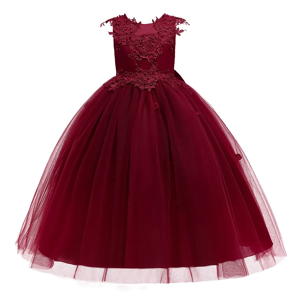 MQATZ toptan çocuklar akşam balo fantezi kızlar prenses Frocks güzel kız doğum günü partisi elbisesi