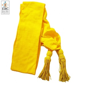 OEM US CIVIL OFFICERS UNIFORM <strong>SASH</strong> WITH TASSELS Customized Officer's Red Woven Silk <strong>Sash</strong> with Two Tassels Handmade - Product Image 1