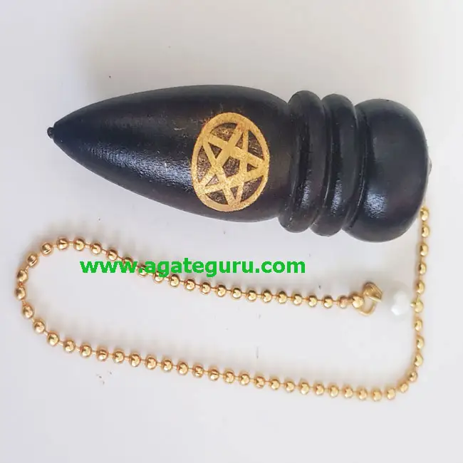 Деревянный маятник со звездой, гравированная лучшая цепочка, оптовая продажа, кристалл, исцеление, гравировка, символы Usui Reiki, драгоценный камень, позитивная энергия