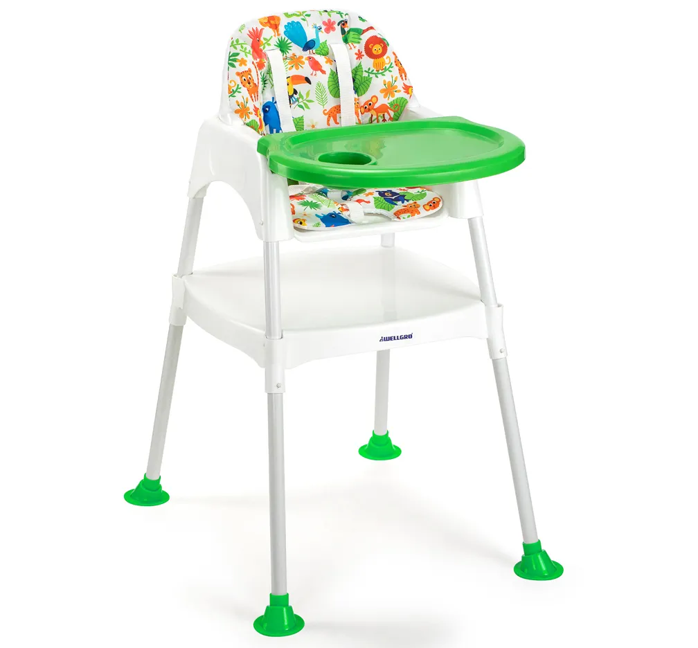 Silla alta para alimentación de bebé, muebles con mesa y logotipo OEM personalizados, Color azul, blanco, rosa y verde, increíble, 3 en 1