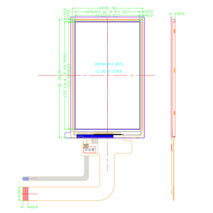 Color TFT 4,5 pulgadas 480*854, ILI9806 módulo LCD IPS de alto brillo con panel táctil capacitivo - Product Image 2