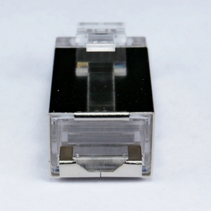 Rj45 fiş Cat6a kolay fiş korumalı STP 1Row tasarım CAT5E RJ45 ağ için Ethernet konnektörleri üzerinden geçmek - Product Image 5