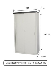 Durable 162cm Height Solid Steel Outdoor Home Storage Rust-Free Clean Easy Assembly Flexible Square Exterior Tools <strong>Bin</strong> - Product Image 2