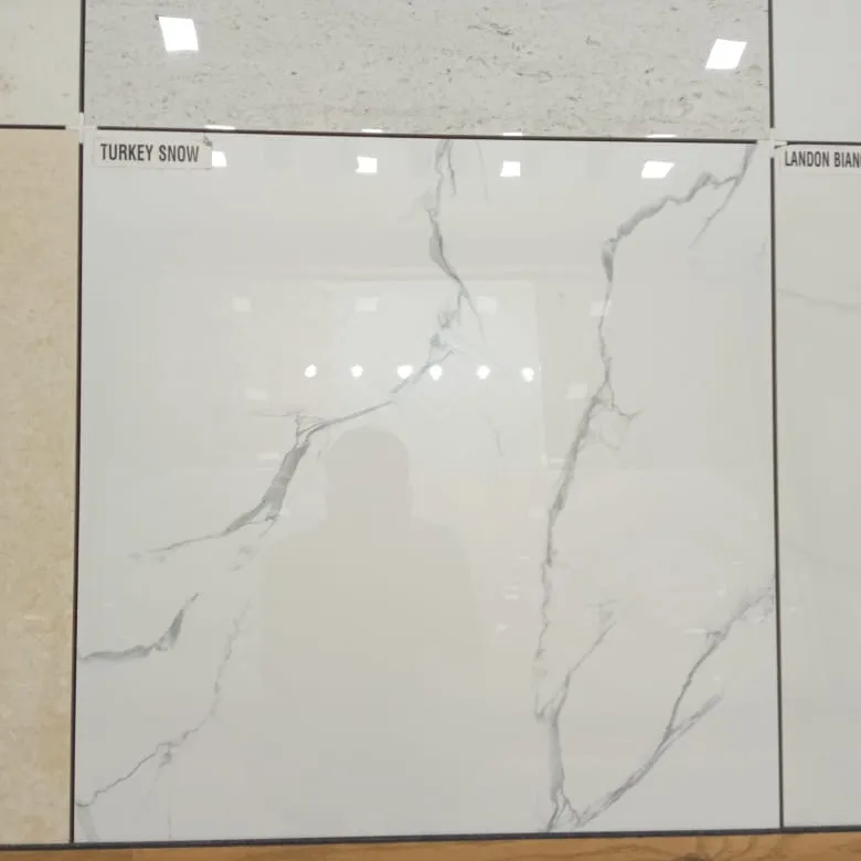 Gloss Snow White glazed 600x600 Vitrified Full Polished Porcelain Floor Tile with rectified body for sale on factory rate