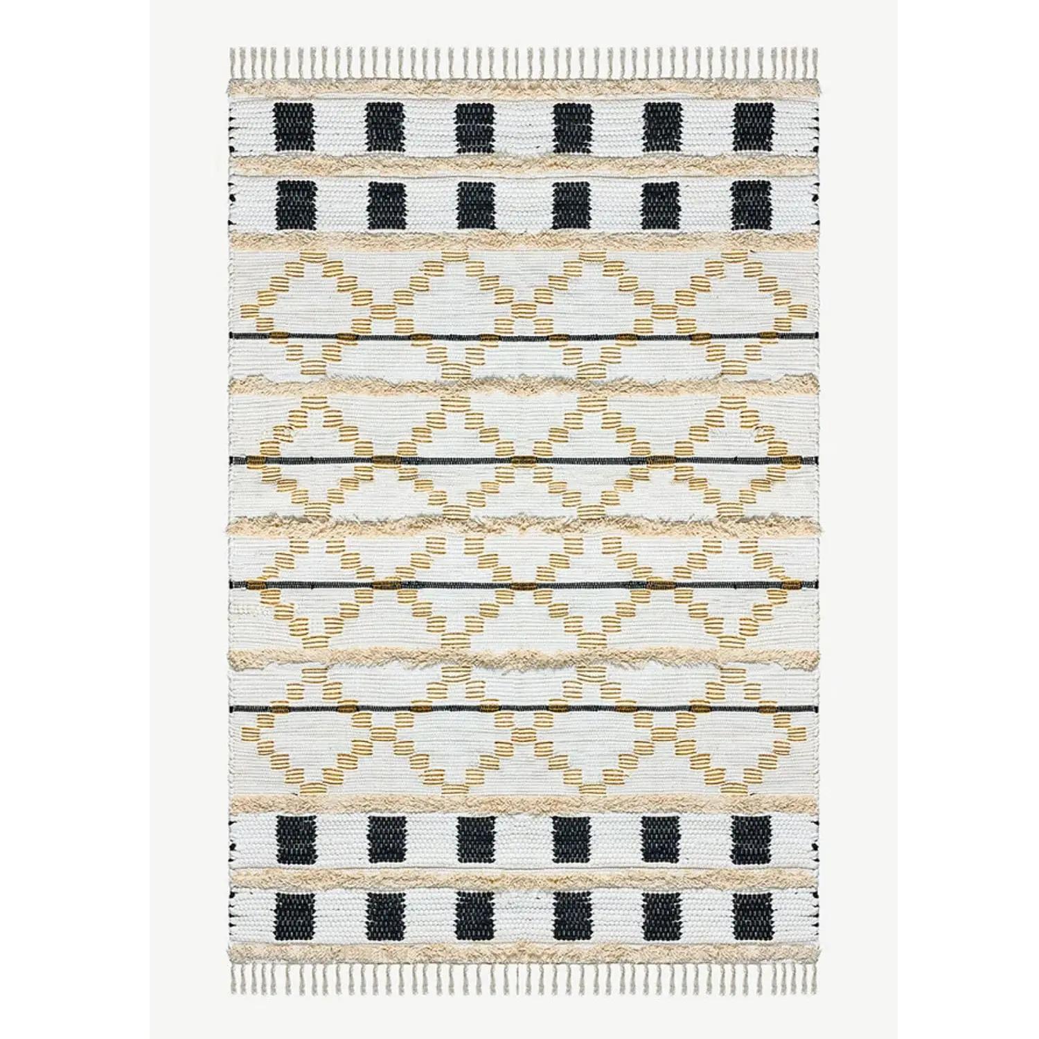 Popular Designed Cotton Floor Rug Carpet Top Selling Eco Friendly Home Decorative Entrance Way Door Mat From India