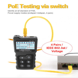Power over Ethernet Network Tester Cat5 Cat6 LAN Tester Herramienta de detección con pantalla LCD para equipos Máquina Prueba DE TRABAJO - Product Image 5