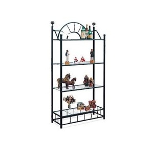 Yeni gelenler Metal ahşap kitaplık oturma odası ofis kütüphane kitap standı şık kesit kitaplık - Product Image 4