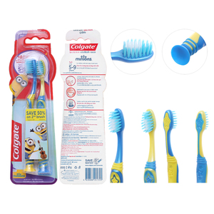 สำหรับ Colgate แปรงสีฟันสำหรับเด็ก5-9ปี minion บางนุ่มแพ็ค2พับเก็บได้สำหรับใช้ในบ้าน - Product Image 1