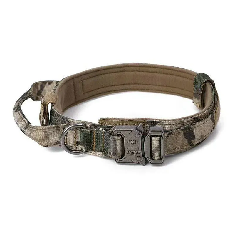 Großhandel Training Hunde halsband Nylon OEM verstellbare Hochleistungs-Haustier halsbänder Hochwertiges taktisches Hunde halsband