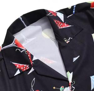 เสื้อฮาวาย AOP สำหรับผู้ชาย,เสื้อพิมพ์ลายแฟนซีคอลเลกชันเสื้อเชิ้ตลำลองไม่ซ้ำใครจากบังกลาเทศ - Product Image 3