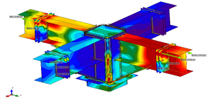 Exposiciones de flexión pesada con sede en Vietnam Servicio de diseño estructural de acero para proyectos civiles de varios tipos Material de acero al carbono - Product Image 3