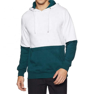 Venta al por mayor de sudaderas con capucha de los hombres de alta calidad personalizados XL bloque de <span class=keywords><strong>color</strong></span> de algodón de cáñamo con cuello con capucha diseños blancos y negros sólidos