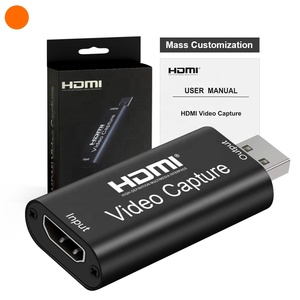 USB2.0至HDMI视频采集1080P 60Hz 1通道输入4K HDMI音频和视频片段实时记录盒支持HDMI采集卡 - Product Image 5