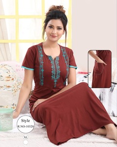 Princess <strong>Style</strong> Cotton Night Dress Women Sleepwear Lace Vintage Nightgowns Solid Teenage Girl Sleeping Dress Long Gown <strong>Nighty</strong> - Product Image 5