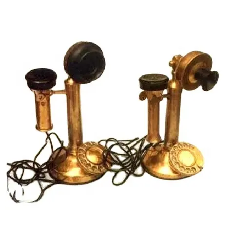 Телефон с антикварной репродукцией, Сделано из латуни, украшение для дома и гостиной
