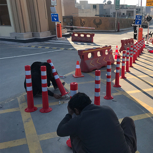 45 cm תנועה מפריד הודעה אזהרת הודעה PU שביר רך גמיש בולארד 18 אינץ 450 mm
