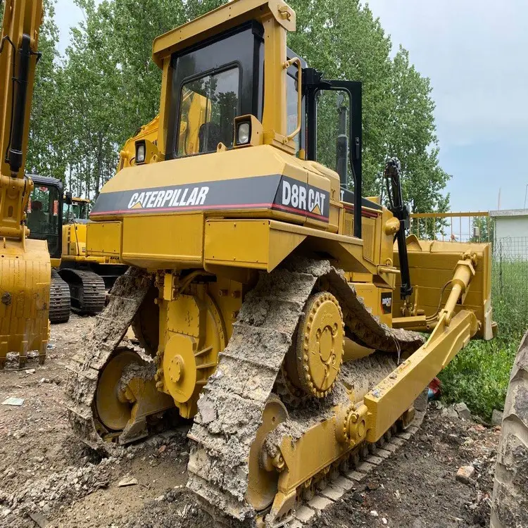 Used Caterpillar D8R D8 Crawler Bulldozer, Made in Japan Cat D8K D8R Dozer With 3 Shanks Ripper For Sale