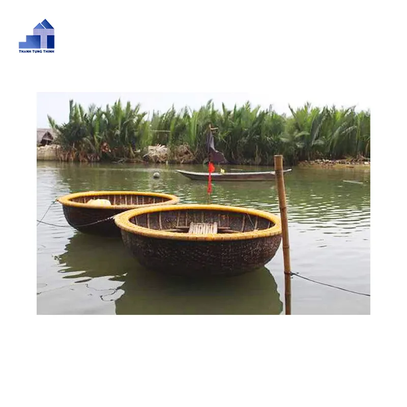 Vietnam Bamboo coracolo barca a remi remi barca da pesca in vendita contatto 84 963 949 178