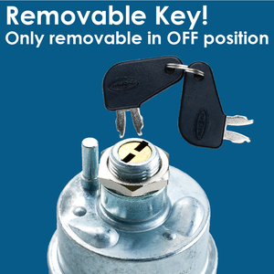 Battery Isolator Switch 250A / 450A SPST ON-OFF with Removable <strong>Key</strong> for 7N0718 Replacement Switch Panel - Product Image 5