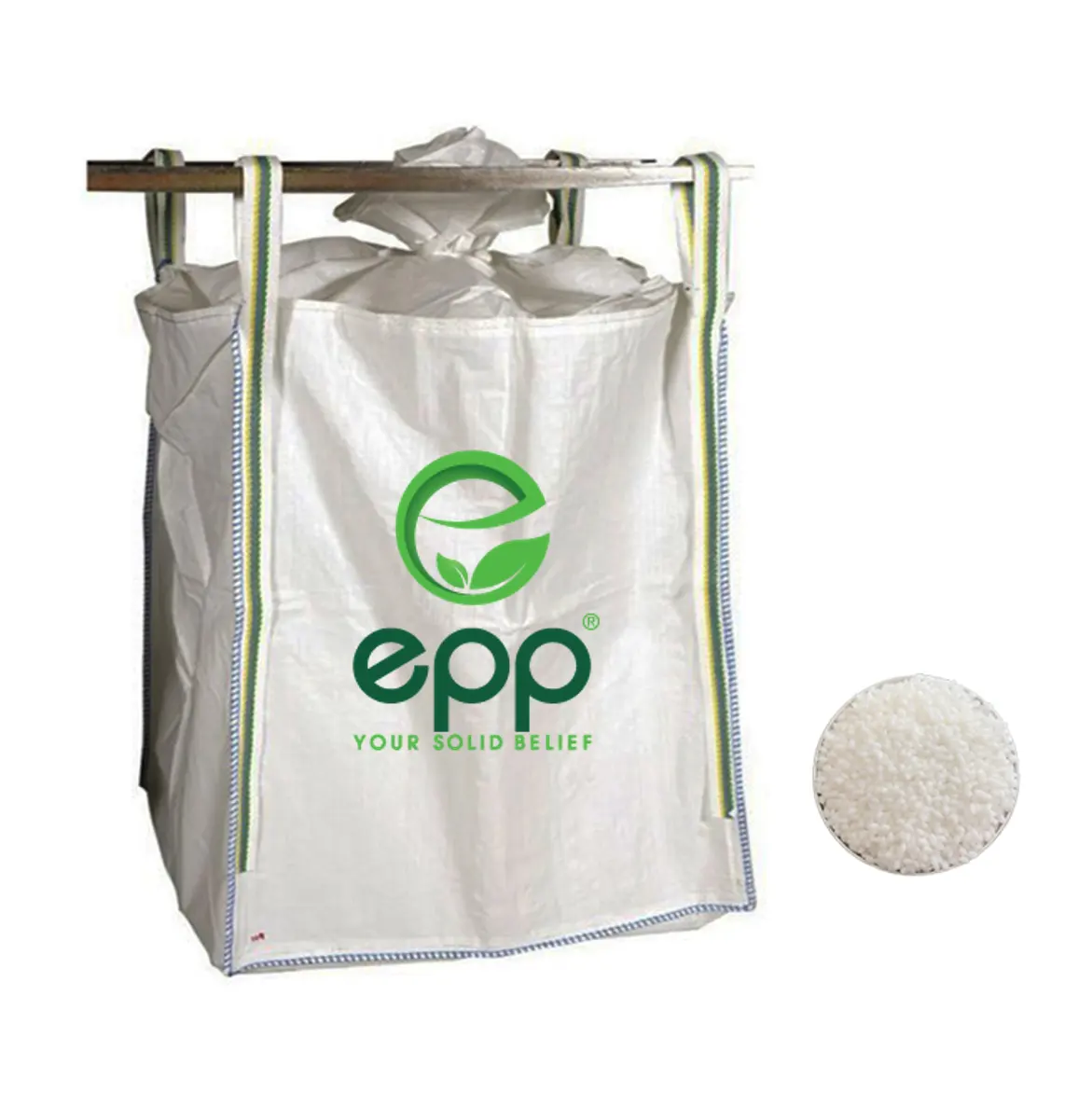 Cabestrillo fuerte duradero para bolsas jumbo a granel, Flexible, personalizable, precio directo de fábrica