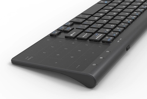 Teclado inalámbrico de 2,4G con panel táctil, Mouse fino numérico para Android, Windows, escritorio, portátil, PC, TV Box