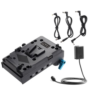 Censreal V Lockゴールドマウント取り付け変換プレート電源 (Dsrlカメラ用) およびV-Lockバッテリーの使用 - Product Image 1
