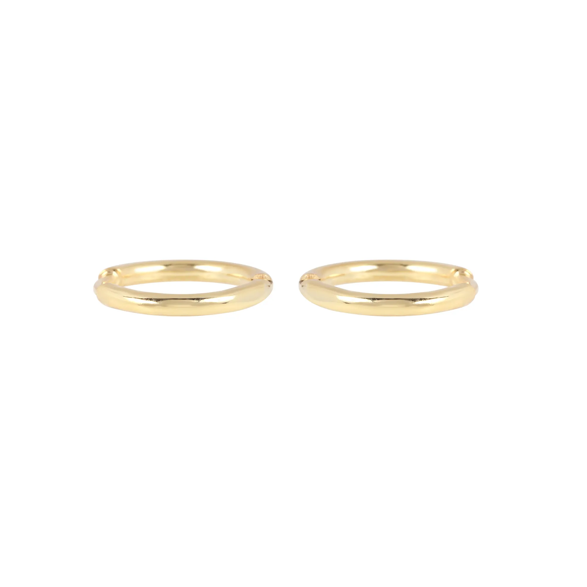 Disegni di orecchini di moda orecchini a cerchio di nuovo modello 14k gioielli in oro puro orecchini a cerchio piccoli in oro giallo massiccio fornitore di gioielli raffinati