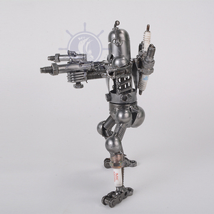 おもちゃロボットメタルソリッドメタルロボコップポーズ1-17L * 14W * 21H - Product Image 3