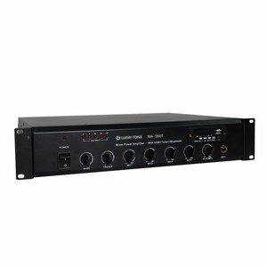 260W Mixer Power Amplifier with USB and Tuner for Public Address System - Product Image 2