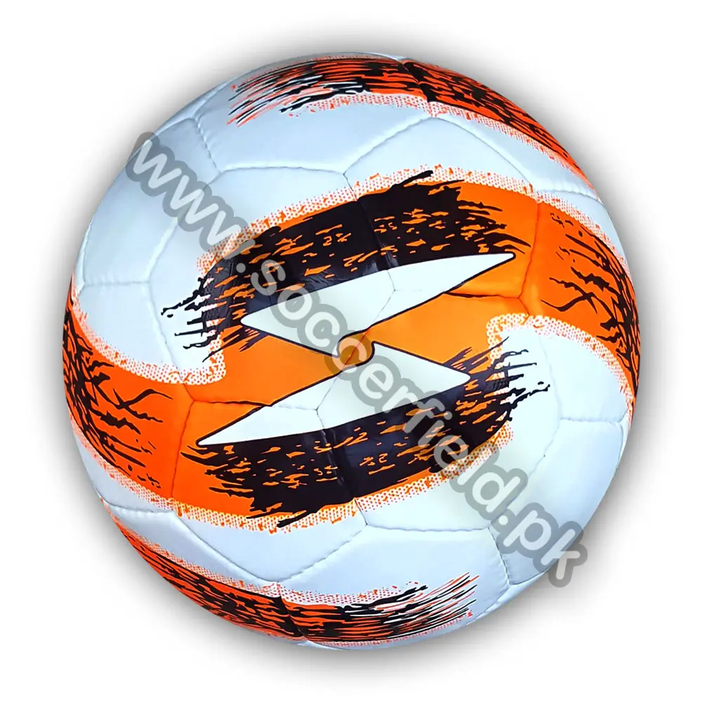 Naranja balones de fútbol de alta calidad fútbol bolas de entrenamiento fútbol de PU + PVC 4 PLY 6 PANEL tamaño 5