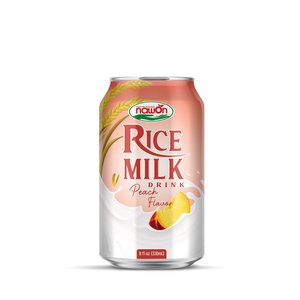 เครื่องดื่มนม Horchata และข้าวรสองุ่นขาว330มล. อลูมิเนียมสามารถดื่มนมจากพืชโดย nawon