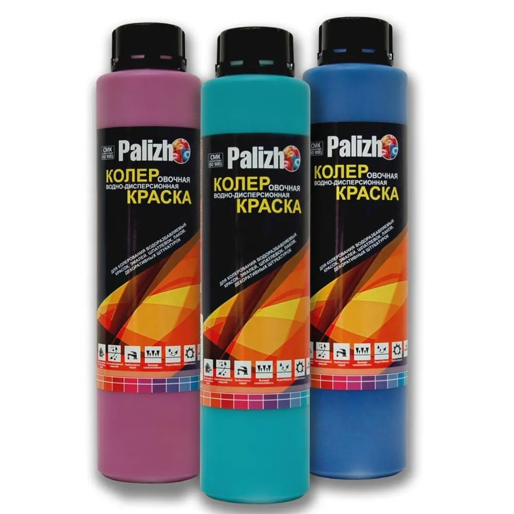 Vernice per emulsione colorante vernice per emulsione "Palizh" utilizzata in forma non diluito per la colorazione di materiali sensibili all'acqua